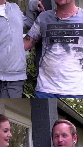 Sexy big ass brunette enjoying in hard outdoor fuck in her wide pussy