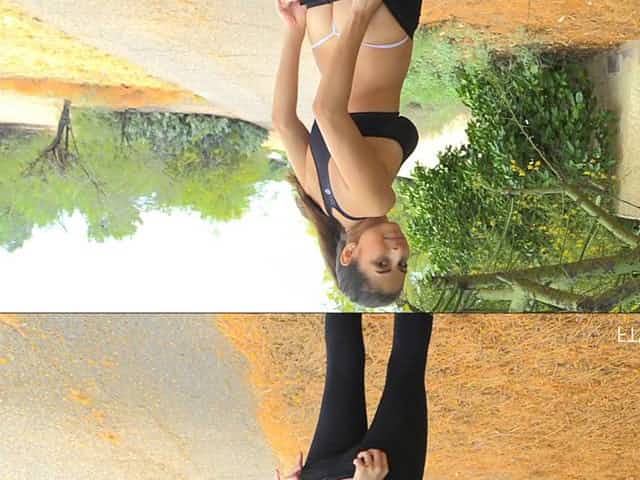 Nina goes for a jog and stops long enough to fuck a banana