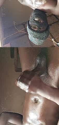 Facile wats also offload cum from the giant Afro PENIS