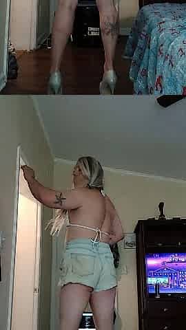 Bikini with below Jean shorts