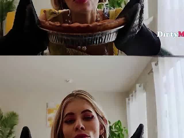 Slim Bored Housewife Bakes For Her Step Son And Asks For His Goo