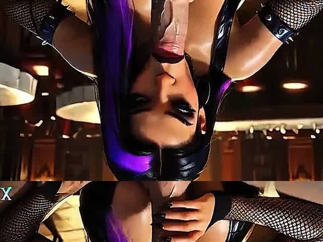Emo Lalin girl in Haunted Mansion - Blow job, Titfuck & Creampie (4K AI Generated)