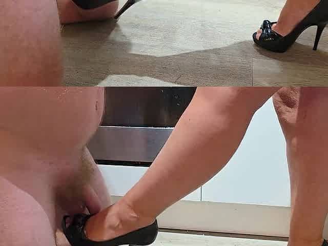 husbands balls vs high heels