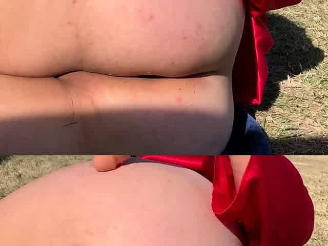 Anal Dildo Fuck Outside