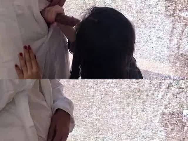 Seaman cum in mouth behind the scene