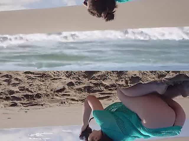 She Tempted Me In A Public Place, Fucking On The Beach