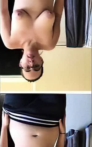 Amazing teen shows her body