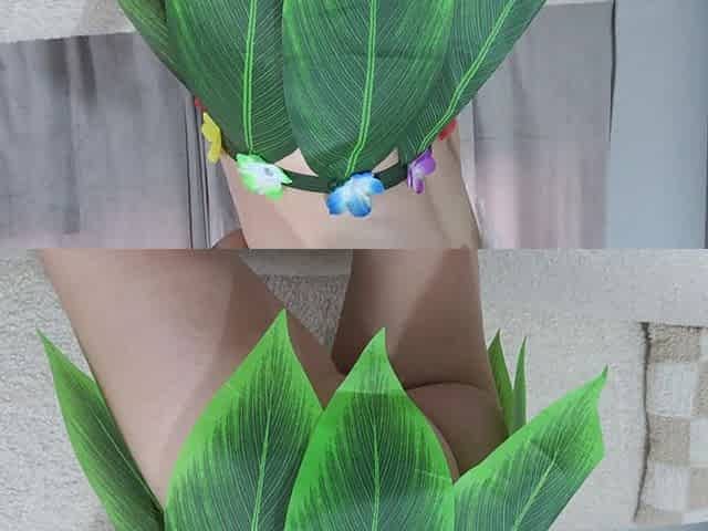 I Fart and Masturbate in a Hawaiian Cosplay Costume and Show What's Under My Skirt