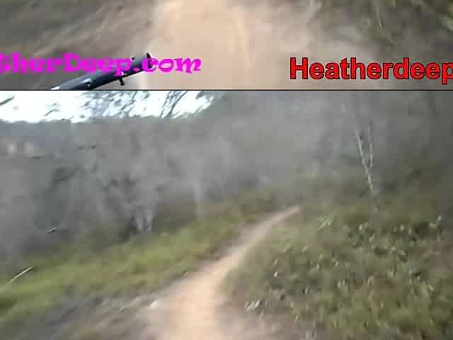 HD Heather Unfathomable explores trail in jungle and get creamthroat