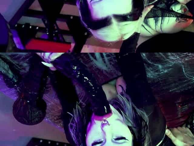 Slut gets Spitroasted and fucked messy extreme facefuck