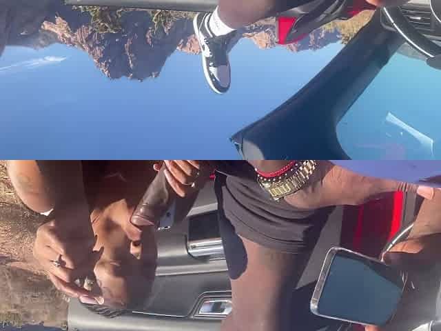 Latina Slut Sucks Cum Out On Side Of Road