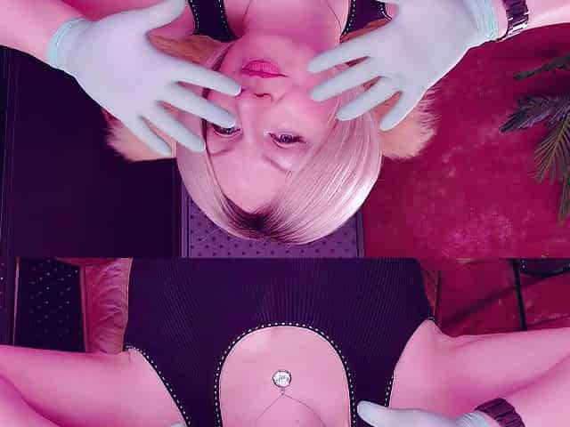 ASMR with nitrile gloves fetish.