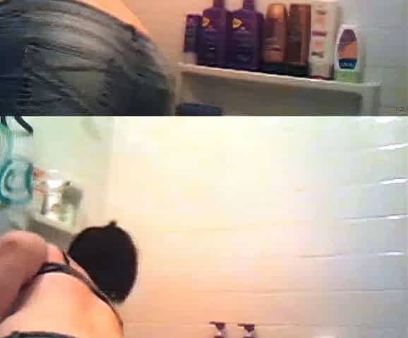 Chubby Amateur Plays With Dildo in the Shower