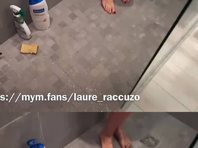 My stepbrother comes and bang me in the shower