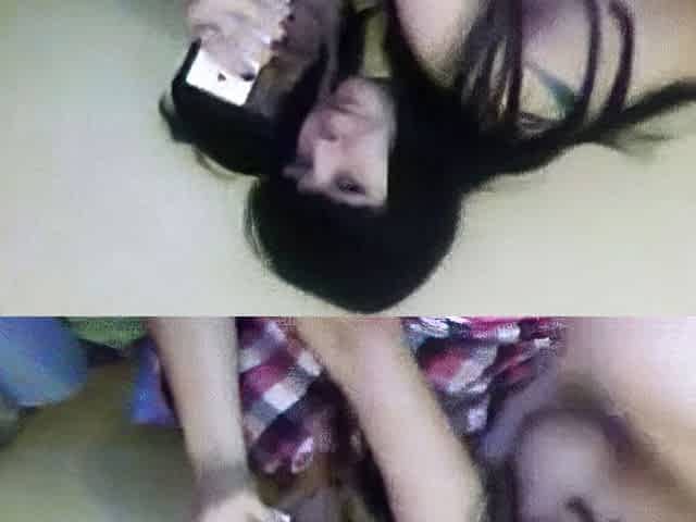 Russian Emo Girl Caught on Webcam
