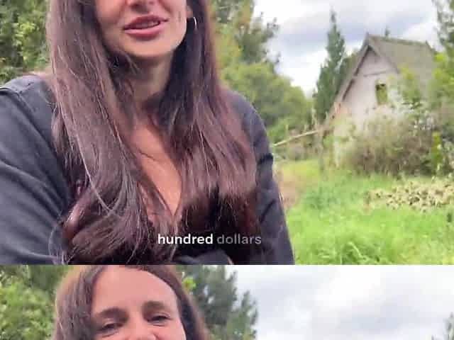 A modest village cutie shows her bazookas and opens her butt to an impudent stud