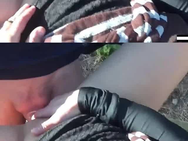 La Breasty Vicky Moore Gets Pounded Like A Cow In Public Gardens!