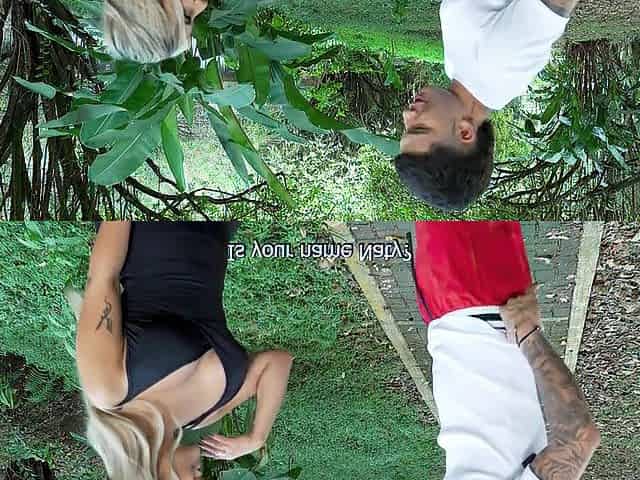 Outdoor sex with a large-titted stranger - Danner Mendez & Naty Delgado