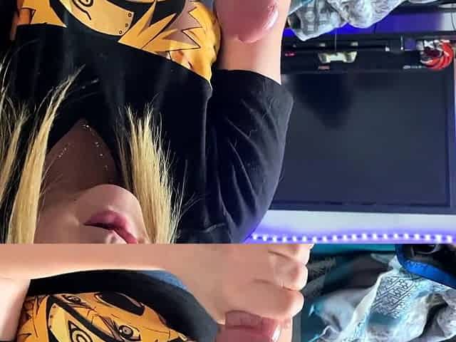 Close up fuck girl in big cock