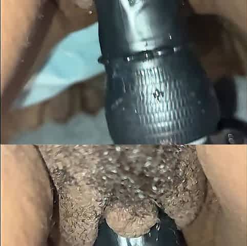 Cum splashes everywhere in wild excitement