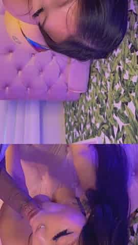 Thick Asian Slut Gets Big Boobs Covered in Cum Blowjob Doggystyle Handjob