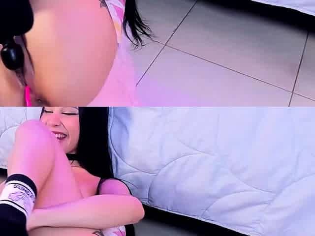 Petite asian babe getting toyed and fucked hard