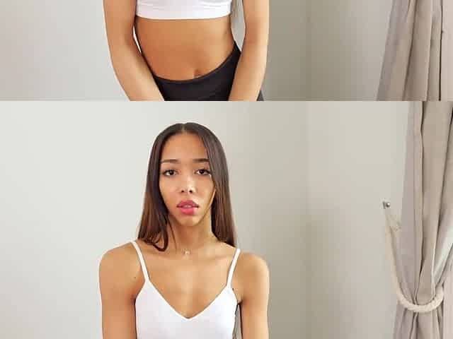 Charming Skinny Asian Lia Lin Gets Her Shaved Pussy Drilled Hard Before Taking CIM At the Casting