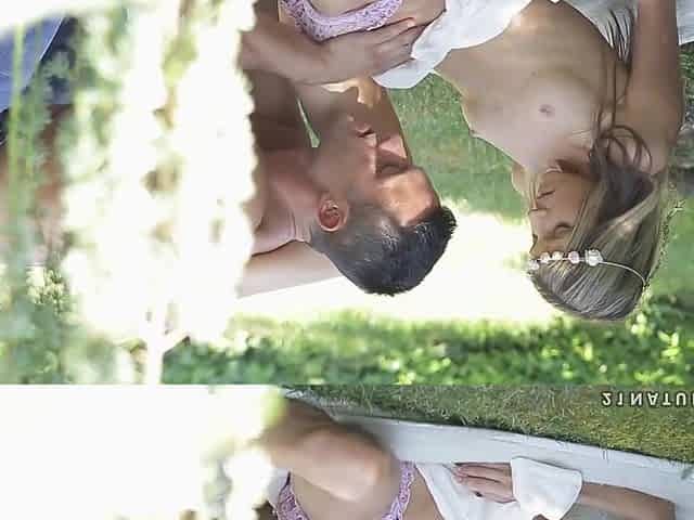 Doris Ivys Blonde Pussy Gets Wrecked In The Garden By A Thick Cock With Gina Gerson