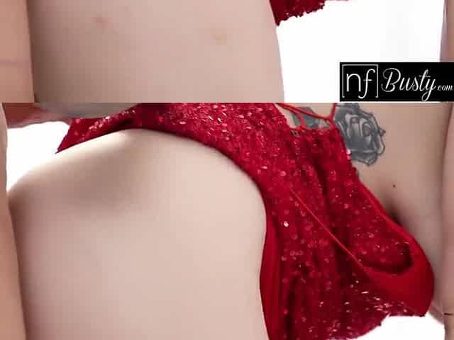 Busty Redhead Lauren Rocks A Dress Thats Jaw Dropping & Cum Dripping - Lauren Phillips And Sexy Red
