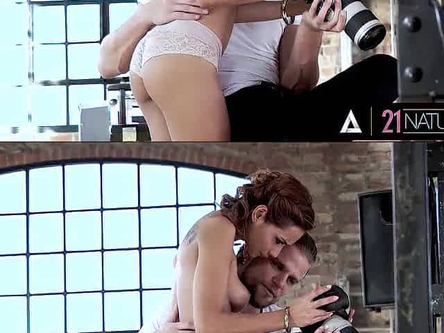 twenty one NATURALS - Underware Model Veronica Leal Flirty Photoshoot Turns into Carnal Anal Screw