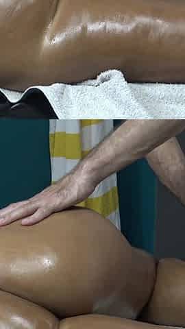 Boner Masseur Jerking While Massage My Colombian Wife
