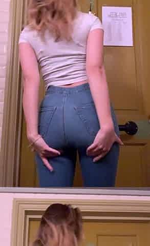 Amateur big ass brunette teen with