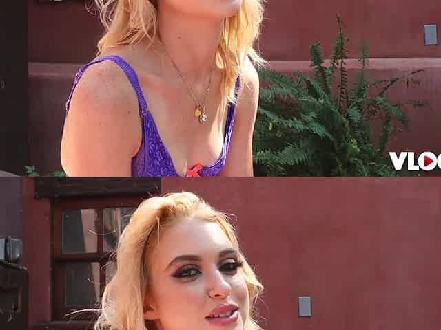 Small Golden-haired Chloe Cherry Moist Vagina Gets Drilled In A BTS Scene