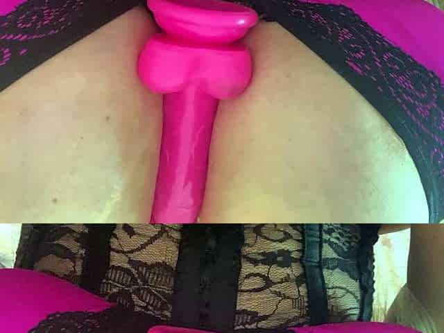 Dp loving close up hoe uses toys