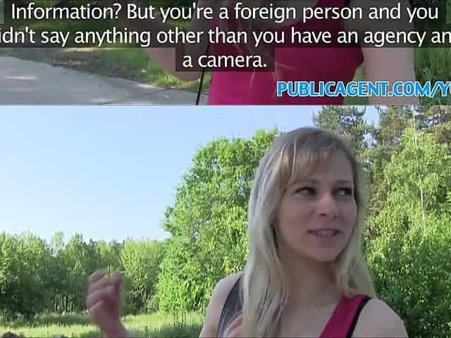 PublicAgent Blond student bangs a stranger for money