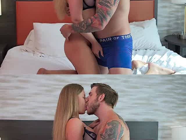 Large Melons Blond Gets Coarse Screw From An American