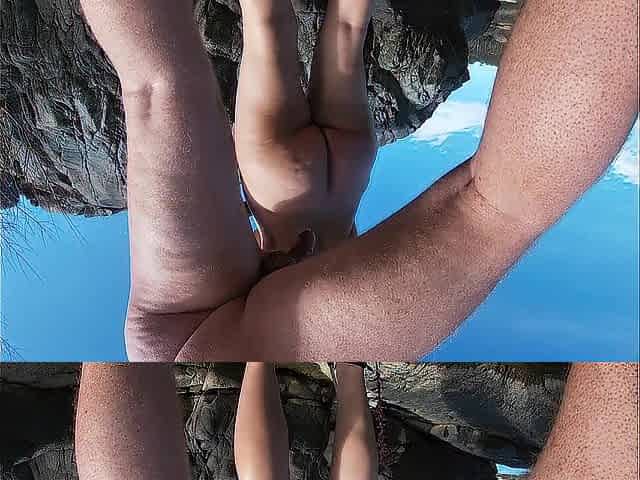 Bare Beach Screw Against Goth