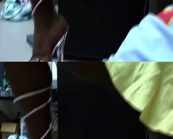 3some - 2 Ebony Harlots Share a White Weenie in the Warehouse