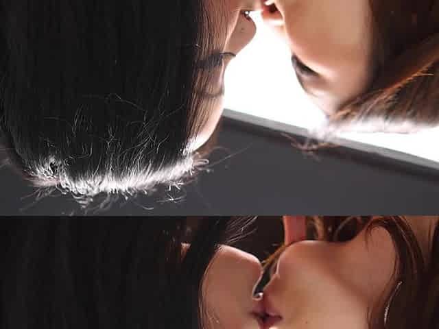 Asian beauties Nicole Doshi and Connie Perignon have a great time with scissors and vibrators