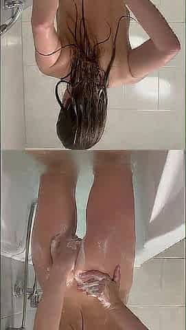 Natural Czech mother I'd like to fuck washing her vagina & butt in the bathroom