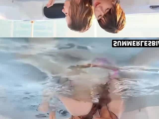 Lesbian Heaven - Hot Babes Grinding & Rubbing Wet Pussies In Jacuzzis With Alina Lamour