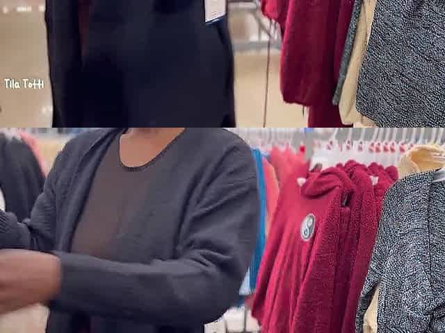 Shopping With No Panties On and a Watch Throughout Shirt