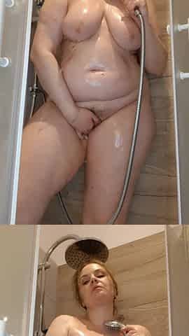 Hot Shower - Wet Curvy Body