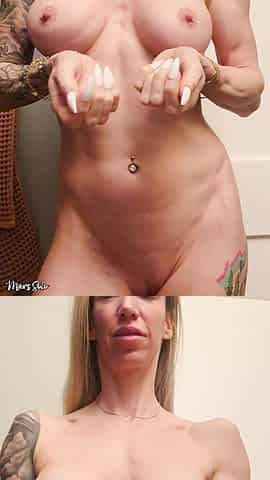 Candid Naked Flexing Before I Shower
