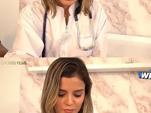 Petite Doctor With A Huge Ass Helps Her Patient With His Erection Problem -melanie Caceres&borisjack