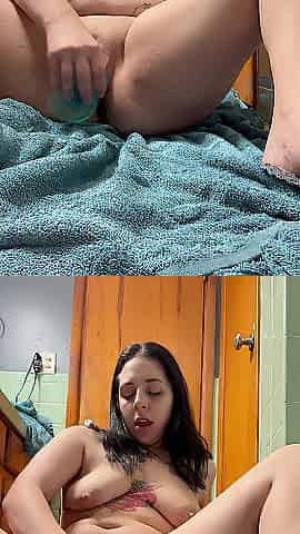 Washroom Floor Solo Quickie