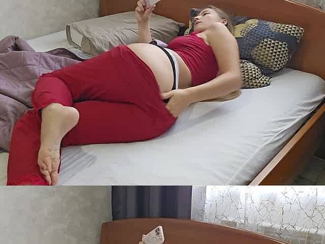 Masturbation While Watching Hot Porn. Homemade Orgasm