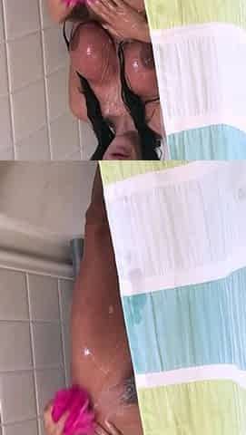Amateur striptease and Solo masturbation