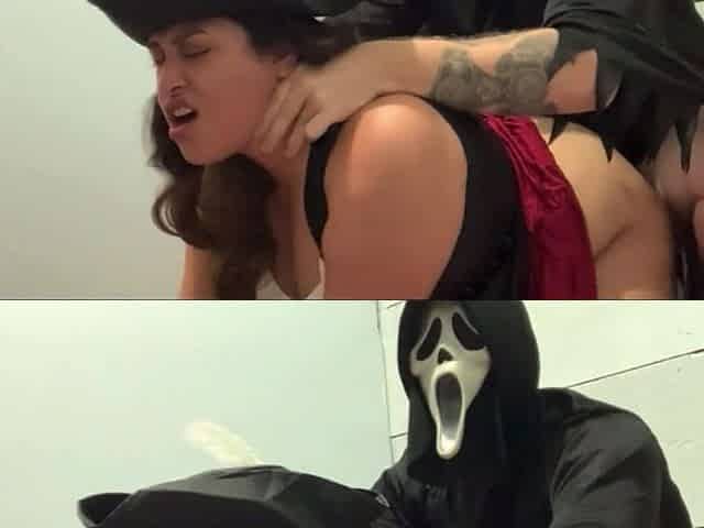 Ghostface Fucks Slutty Pirates Asshole Hard During Halloween Party