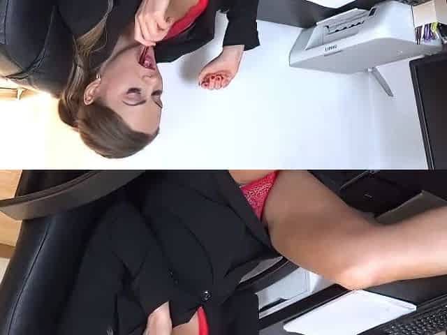 Tina Sucks BBC In The Office